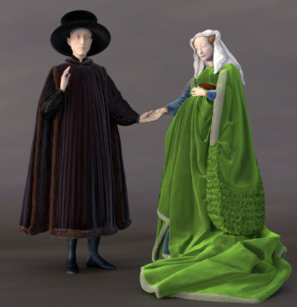 Interprétation 3D:"les époux Arnolfini"
