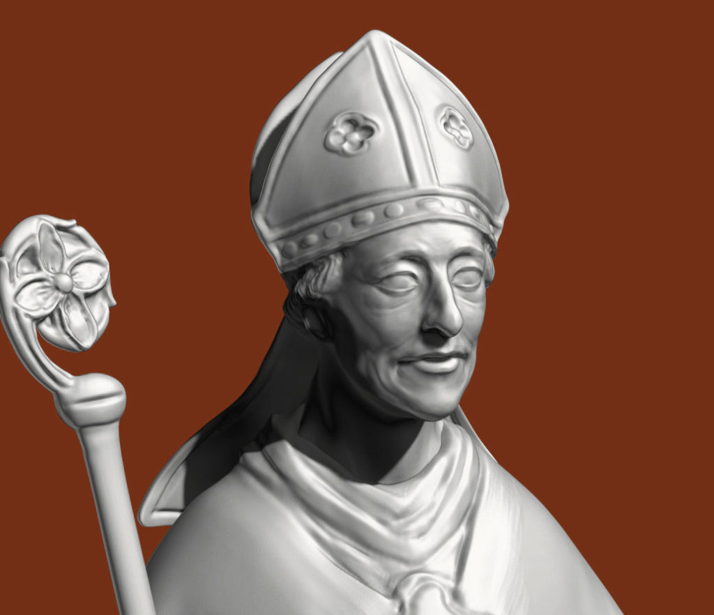 3D interpretation, statue of Saint Nicolas