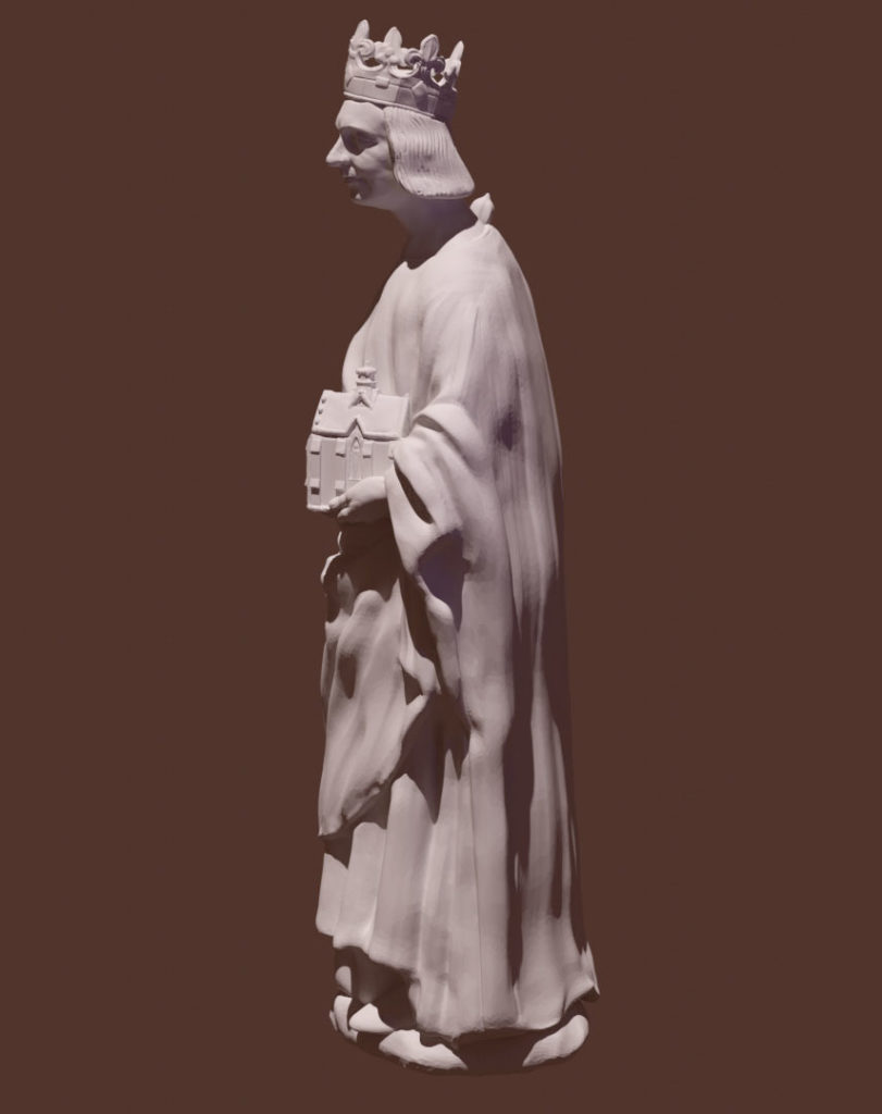 3D interpretation Charles V's statue