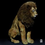 Modèle 3D: lion.