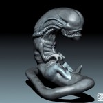Modèle 3D:"Alien".