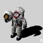 Modèle 3D: "astronaute"