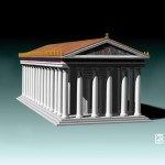 Modèle 3D:"temple Grec".