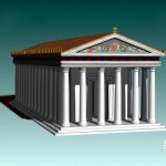 3D modeling:"ancient temple"
