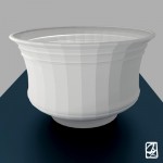 3D interpretation:"silver vase"